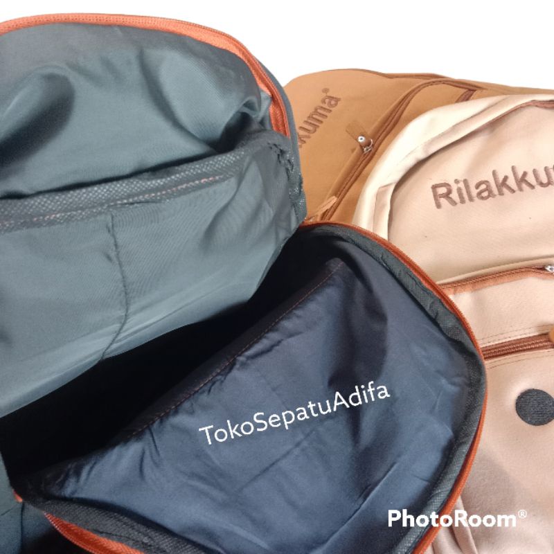 Tas Sekolah Anak Perempuan Lucu / Ransel Perempuan Bahan Kain Kain RILAKKUMA BERUANG