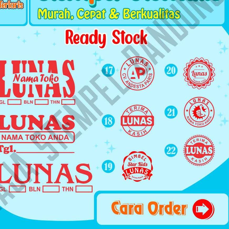 

Recomend Termurah!! Stempel Lunas Stempel Lunas dan Tanggal | Stample Lunas Kecil | Lunas Tanggal Otomatis I Stampel Lunas I Stenpel Lunas Terima Kasih 팝