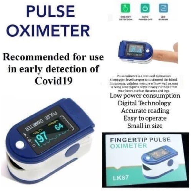 FINGERTIP PULSE OXIMETER / OXYMETER ALAT PANTAU OKSIGEN TUBUH