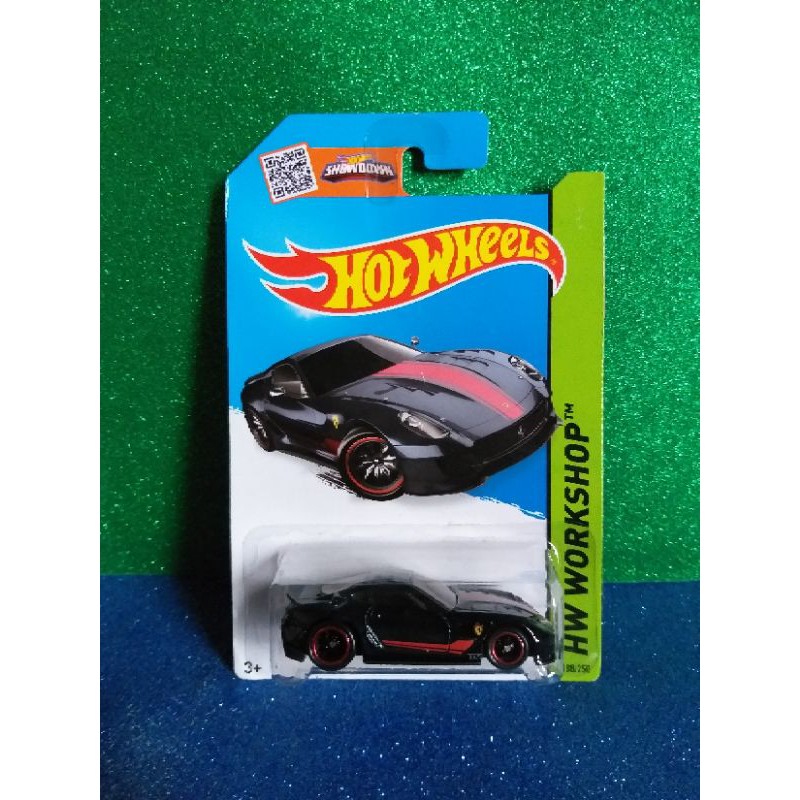 THS Ban Karet - Hot Wheels - Ferrari 599XX - 2015 HW Workshop - super treasure hunt hitam black th s