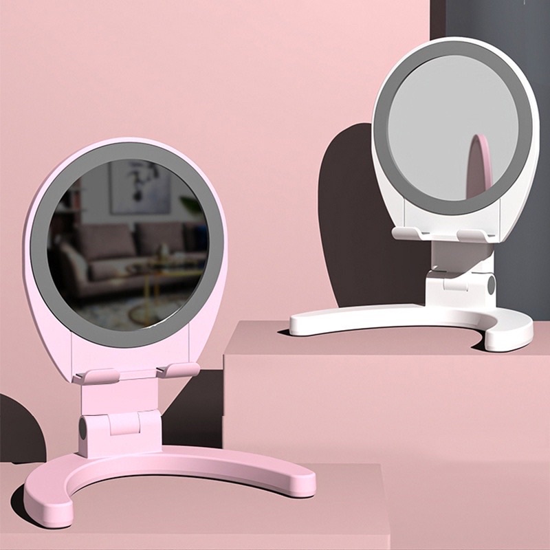 Mobile Phone Holder Makeup Mirror Desktop Holder Stand