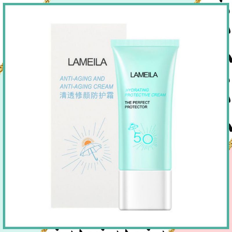 New Sunscreen Hydrating Protective Anti Aging Moisturizing Cream SPF50 LAMEILA Original Krim Sunblok Pelembab Dan Pelindung Kulit