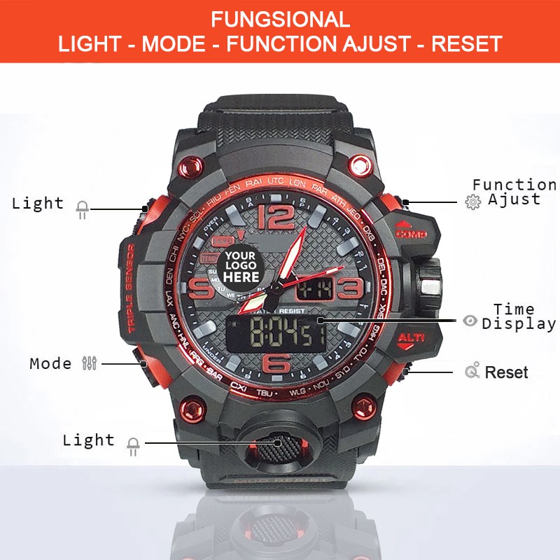 (Istimewa Bossque) Jam BANSER NKRI Double Time List Merah (Exclusive)