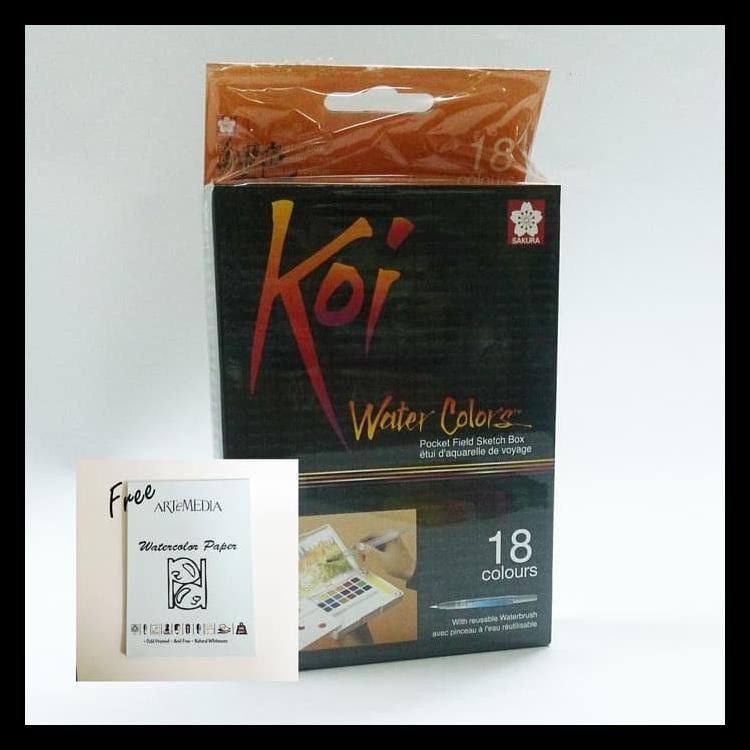 

BAYAR DI TEMPAT (COD) SAKURA KOI WATERCOLOR POKET - 18 WARNA KODE 911