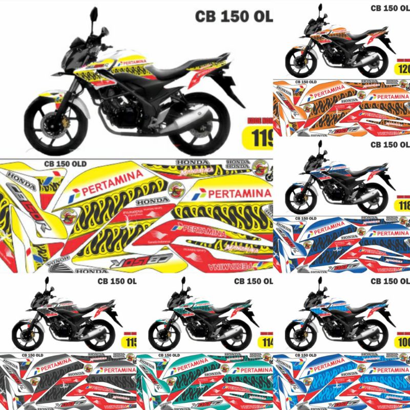 Stiker cb lama 2013-2014 striping honda cb old cutom Mandalika