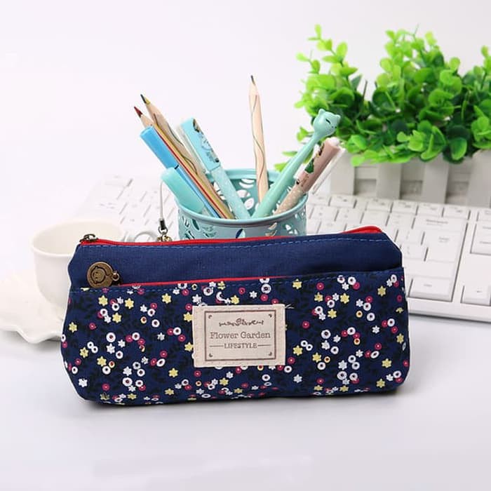 

Unik Dompet Alat Tulis Tempat Pensil Shabby Double Zipper Pouch