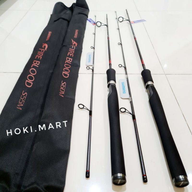 joran shimano fire blood 8-16lbs 562 (165) dan 602 (180) ring guide fuji