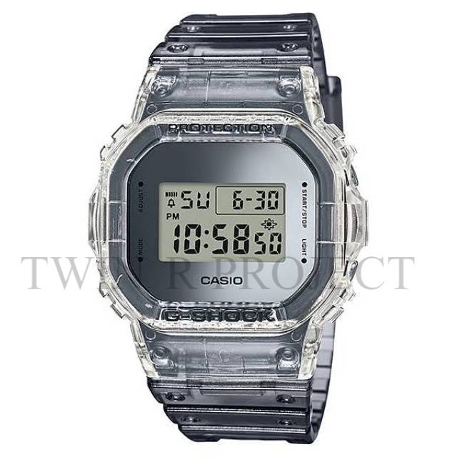 Casio G-Shock Type DW-5600SK-1DR Original / Casio Gshock Model Warna Metalik Transparan DW 5600SK 1