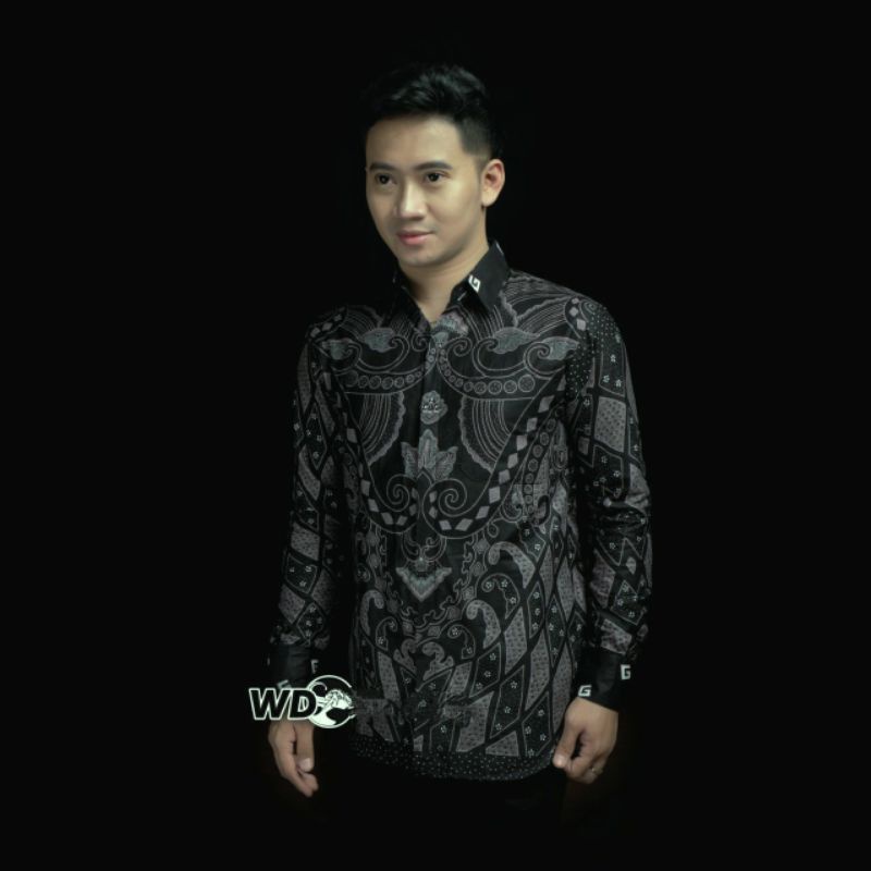 Agrapana Baju Batik Pria Lengan Panjang Batik Premium Modern Rajata size M L XL XXL-G. Kecil