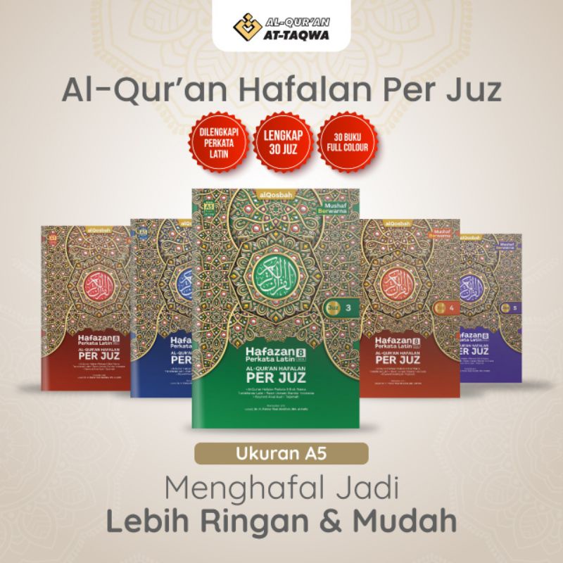 Al Quran Per Juz 30 jilid At Taqwa Ringan praktis