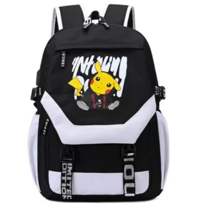 Anime Pokemon Kartun Baru Pikachu Ransel Tas Sekolah anak anak SD/Paud Bisa COD atau bayar di tempat-1
