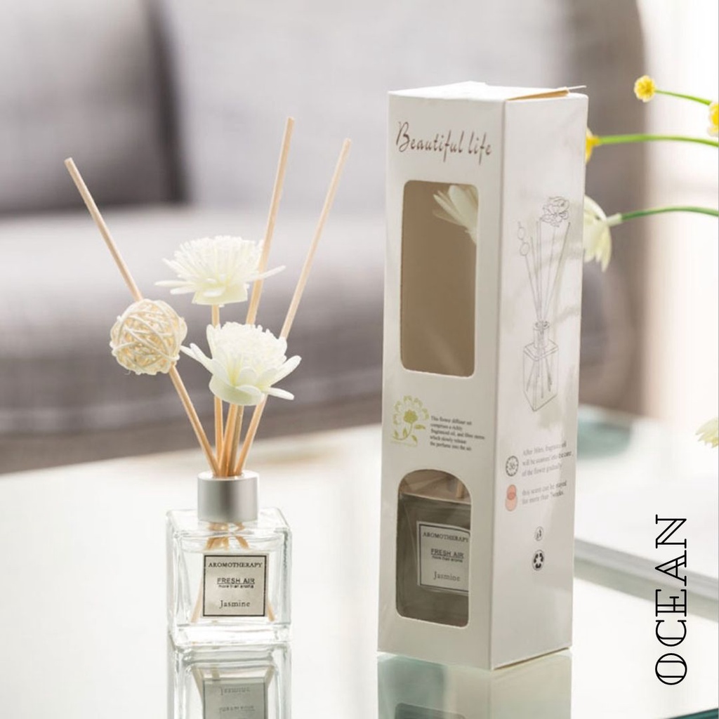 Best Seller Pengharum Ruangan Souvenir Kado Hadiah Hampers Aesthetic Aromatherapy Stick Reed Diffuser 50ml-Ocean (A0076)