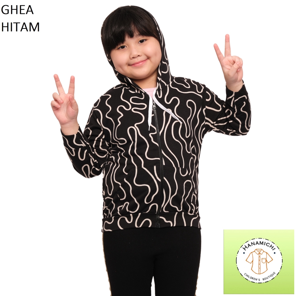 Hanamichi GHEA Hoodie Anak Lengan Panjang Bermotif