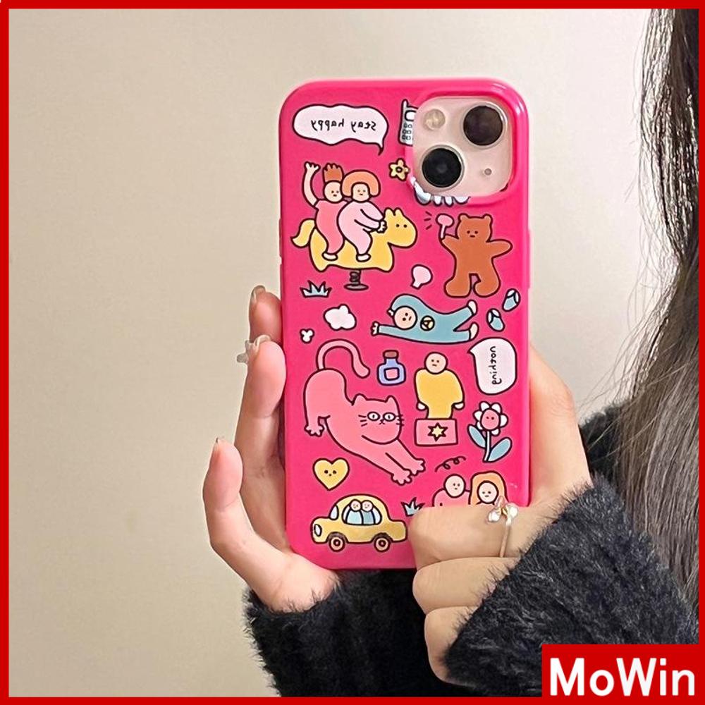 For iPhone 14 Pro Max iPhone Case TPU Soft Case Glossy Pink Candy Case Shockproof Protection Camera Cartoon Cute Compatible For iPhone 13 Pro Max 12 Pro Max 11 7plus xr xs max
