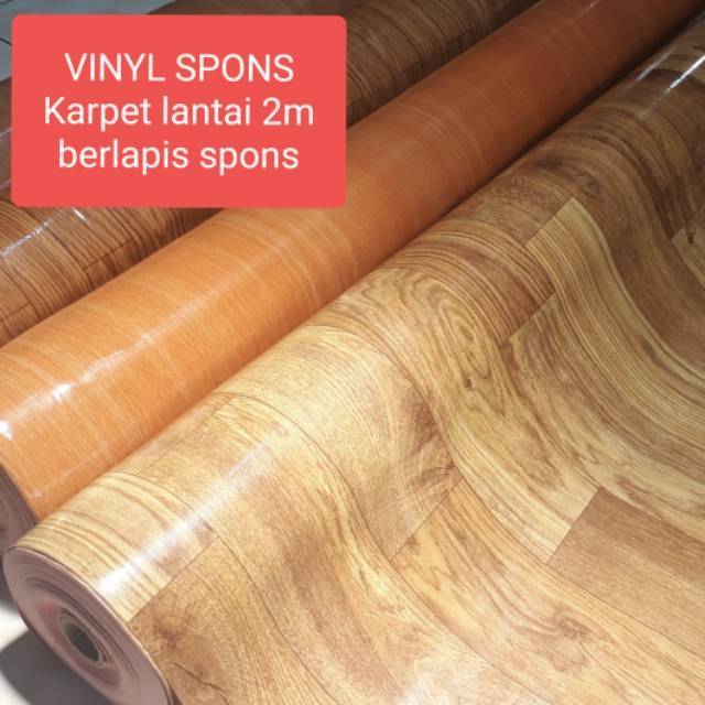 KARPET PLASTIK/KARPET LANTAI VINYL SPONS PERLAK LANTAI UKURAN L 2m