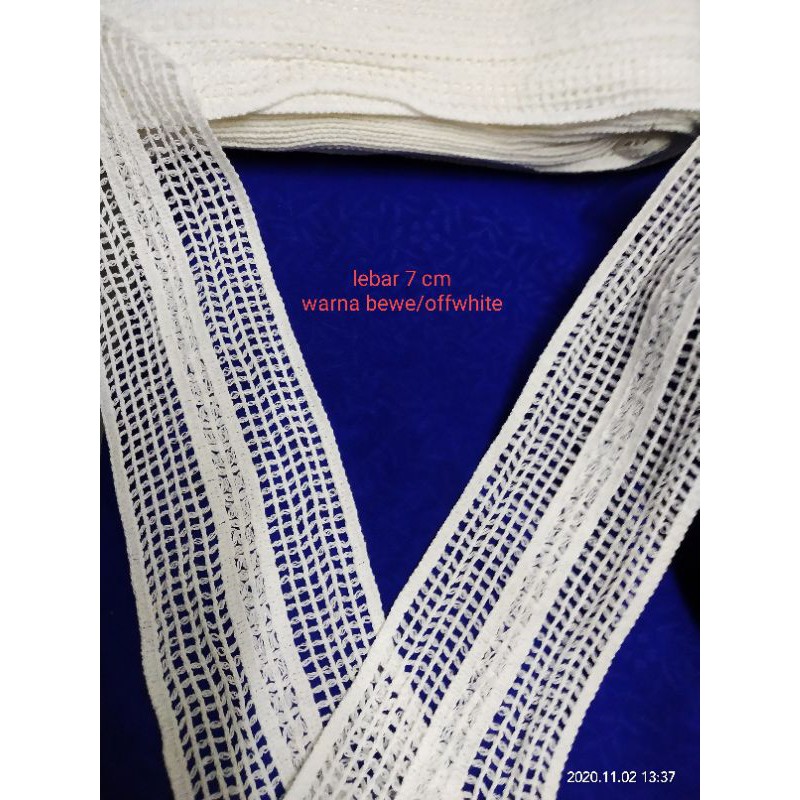 Renda bordir rajut model jaring renda kait renda katun renda tengah renda kait