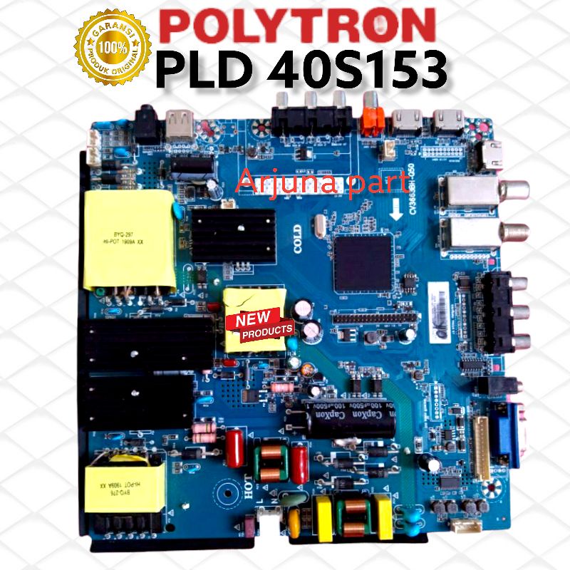 MAINBOARD TV POLYTRON PLD 40S153 / MB POLYTRON PLD 40S153 / MOTHERBOARD / MOBO / MODUL TV 40S153 / P