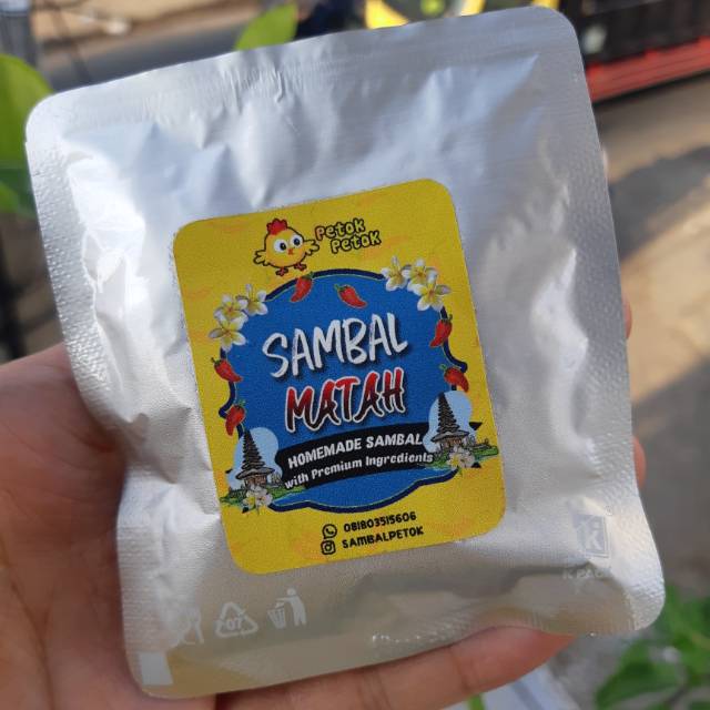 

Sambal matah petok petok kemasan praktis