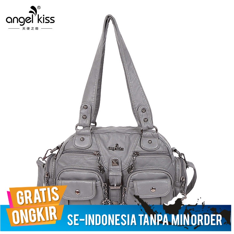 Tas Selempang Cewe Import Tas Amerika Pu Tas Bahu Portabel Selempang Fashion tas Fashion Tas Kecil