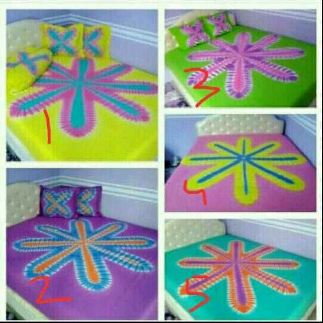 Sprei batik pelangi