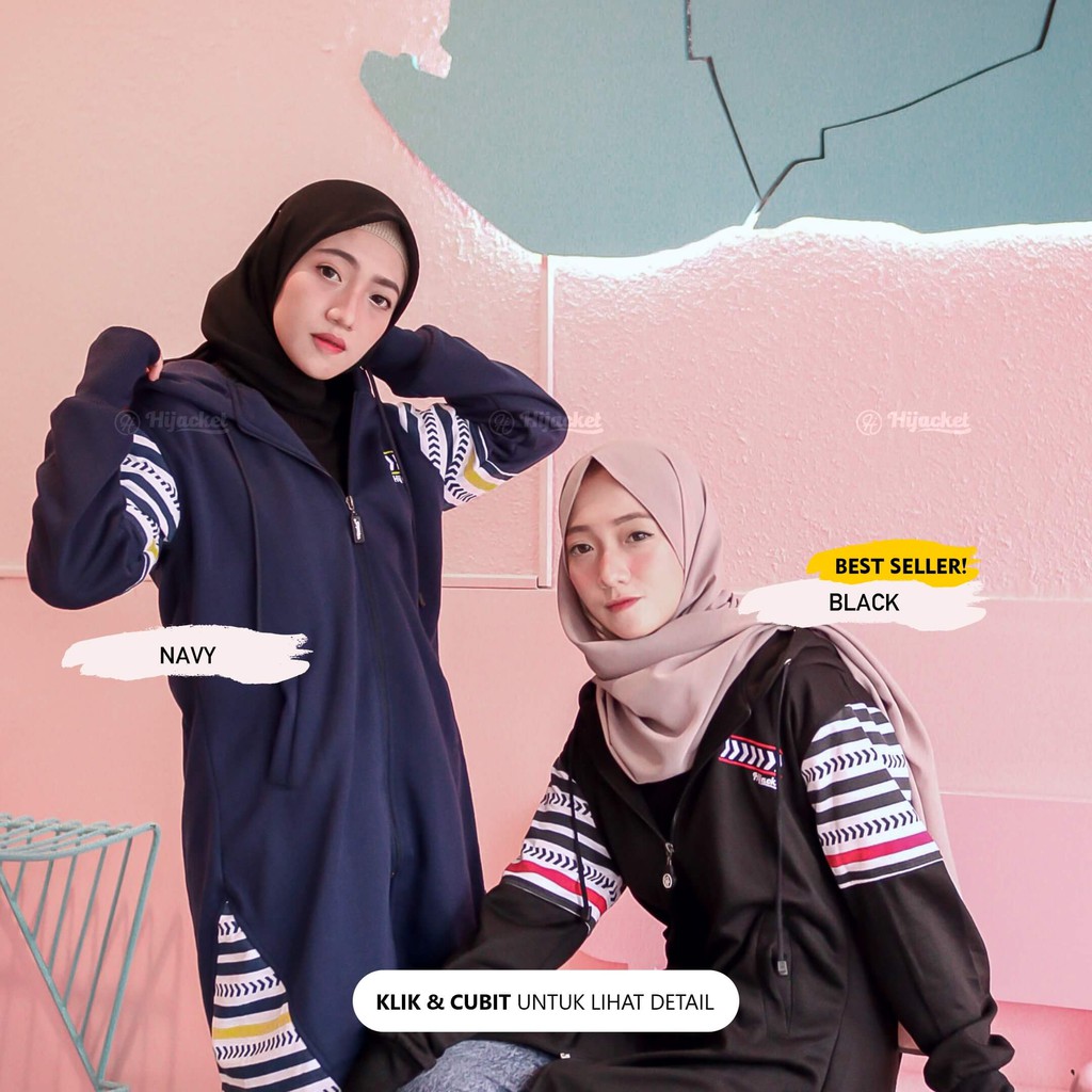 ✅BELI 1 GRATIS 2✅ HIJACKET KHALISTA ORIGINAL Jacket Hijaber Jaket Wanita Muslimah Azmi Hijab