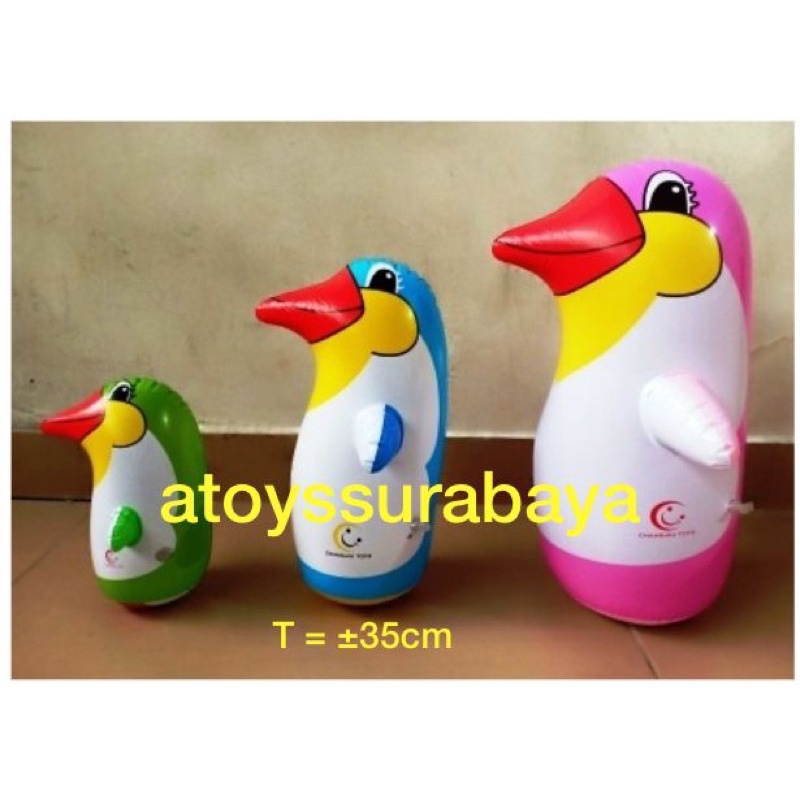 MAINAN TIUP TINJU PASIR PINGUIN WARNA TANGGUNG (TIUPAN)
