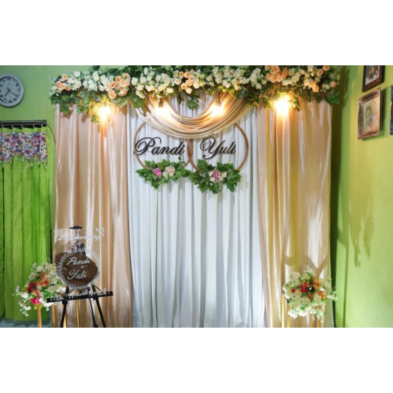 backdrop lamaran, backdrop akad, dekorasi ulang tahun, dekorasi balon