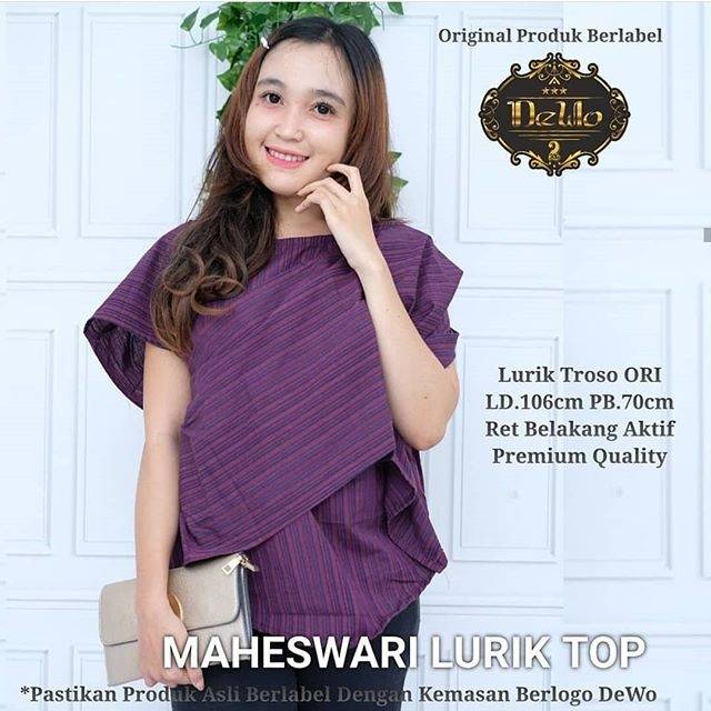 Blus lurik/blus batik wanita/ batik / tenun/ lurik/ dobby
