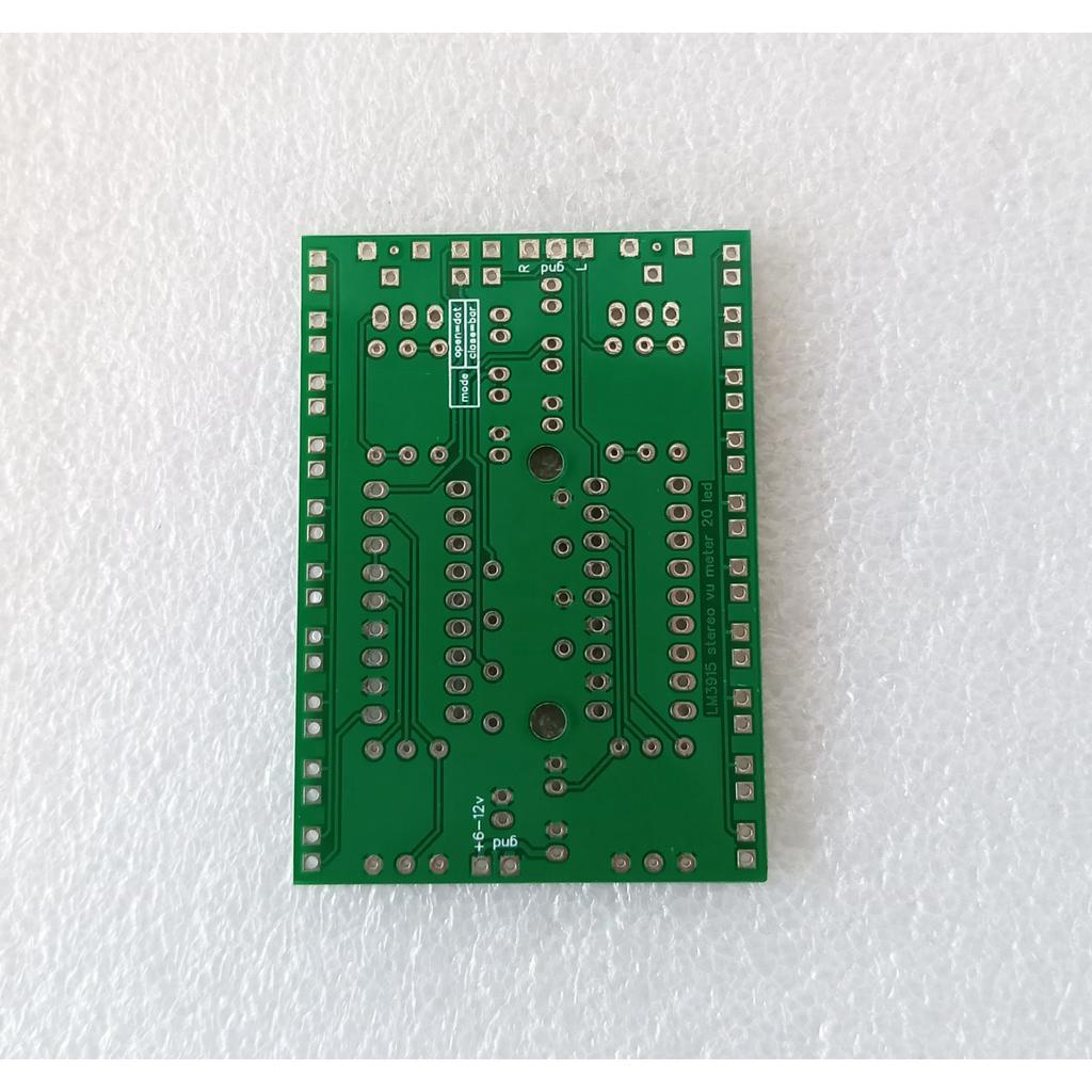 PCB Stereo LM3915 VU Meter 10 Led