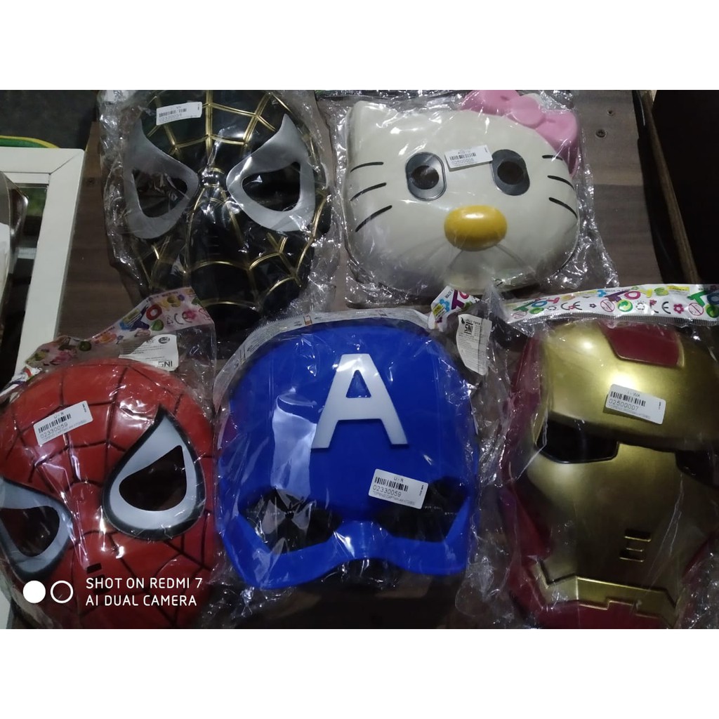 Topeng spiderman | topeng ironman