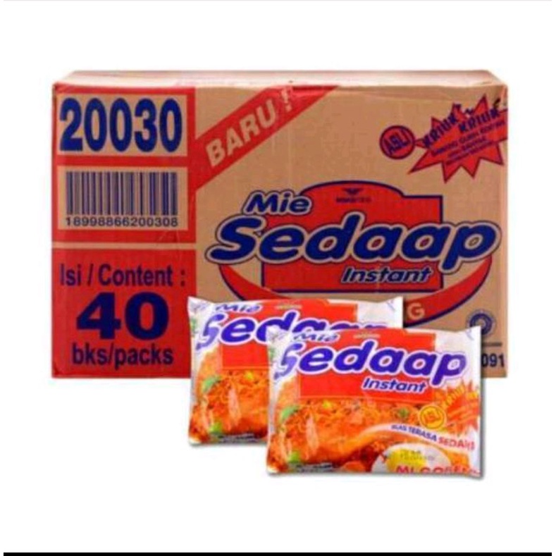 

Mie sedaap goreng 1 karton