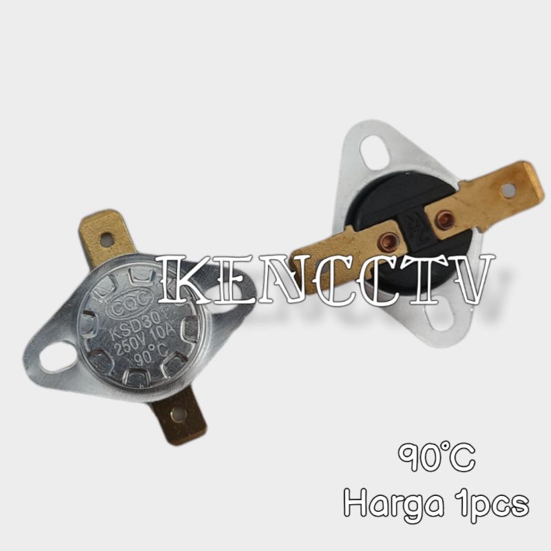 thermostat jengkol otomatis 10a 250v KSD301 3VARIAN 83˚C 90˚C 95˚C