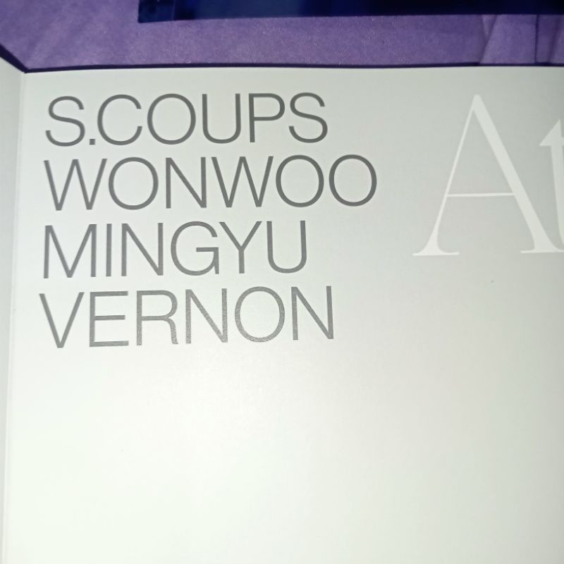 official album unsealed seventeen attaca photobook hip hop team woozi Vernon mingyu wonwoo scoups po