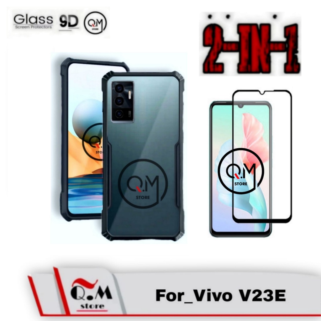 PROMO 2IN1 Case Vivo V23E Terbaru Softcase Transparan Slim Armor Casing V23E Shockproof Back Cover