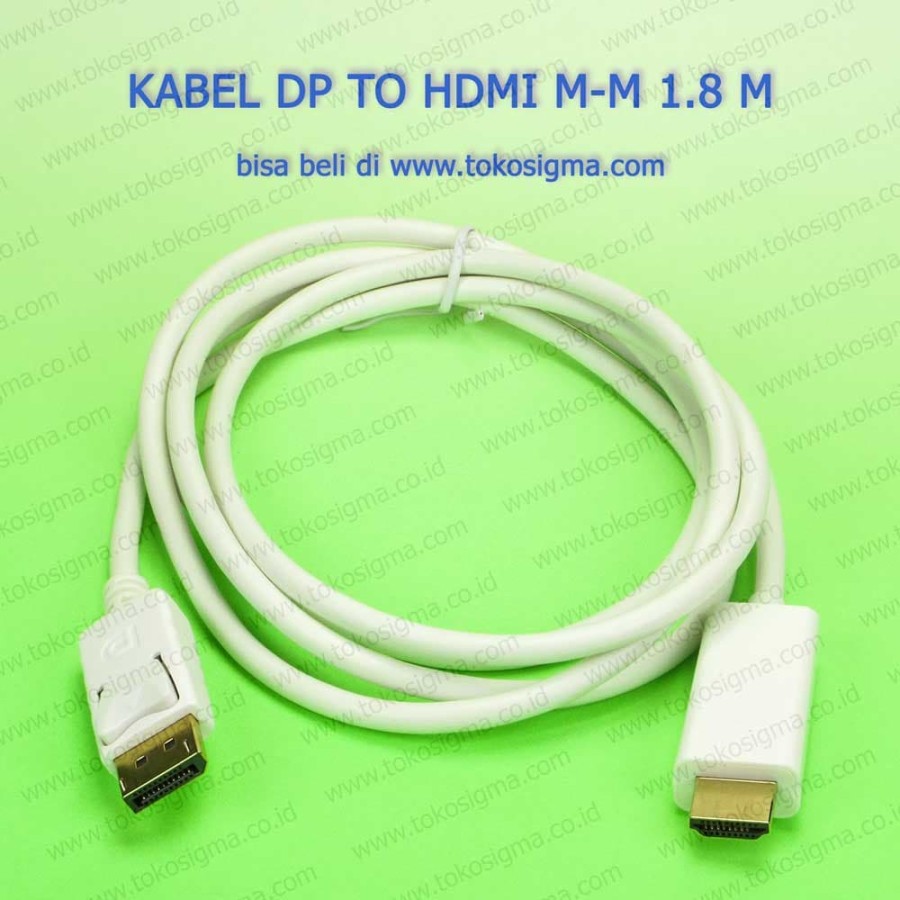 KABEL DISPLAYPORT-DP TO HDMI male-male 1.8 meter