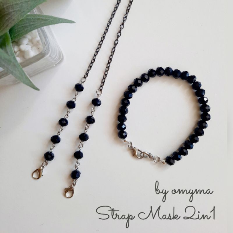 COD Konektor masker elastis/ Tali masker hijab/ strap masker 2in1 rantai/ Rantai masker hijab/ Kalun