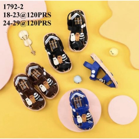 Sandal Jelly Anak Balita  1792 2 Sendal Bayi Sol Karet SDLSA