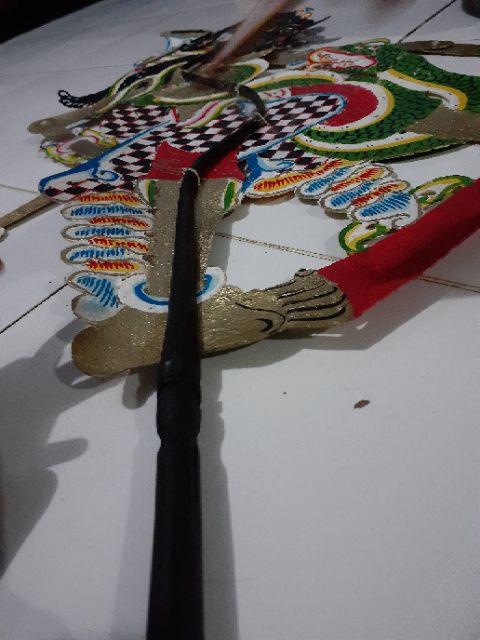 (bisa Cod) Kerajinan Wayang Kulit Raden Bratasena Besar 40x30 Cm Untuk Dalang Dewasa Wayang Raksasa
