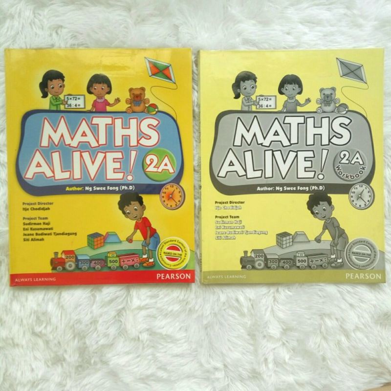 Buku pelajaran SD Primary Maths Alive 2A ori Pearson 2 buku