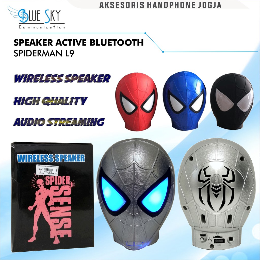 SPEAKER ACTIVE BLUETOOTH SPIDERMAN L9 WIRELESS SPEAKER