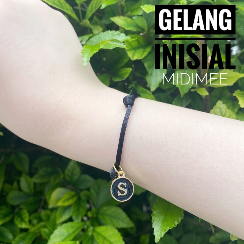 GELANG INITIAL NAMA KHUSUS HITAM