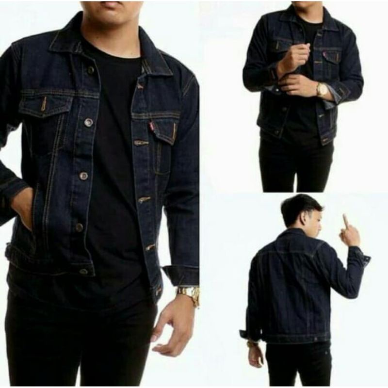 JAKET JEANS LEVI'S PANJANG PRIA REMAJA DEWASA. JAKET JEANS DENIM LEVIS