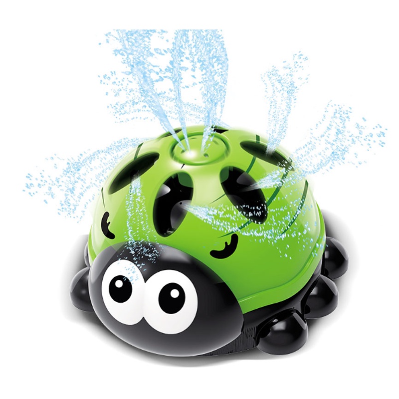 New Outdoor Water Spray Sprinkler for Kids - Backyard Spinning Turtle Ladybug Toy Splashing Fun for Summer Days- Attaches to Garden Hose