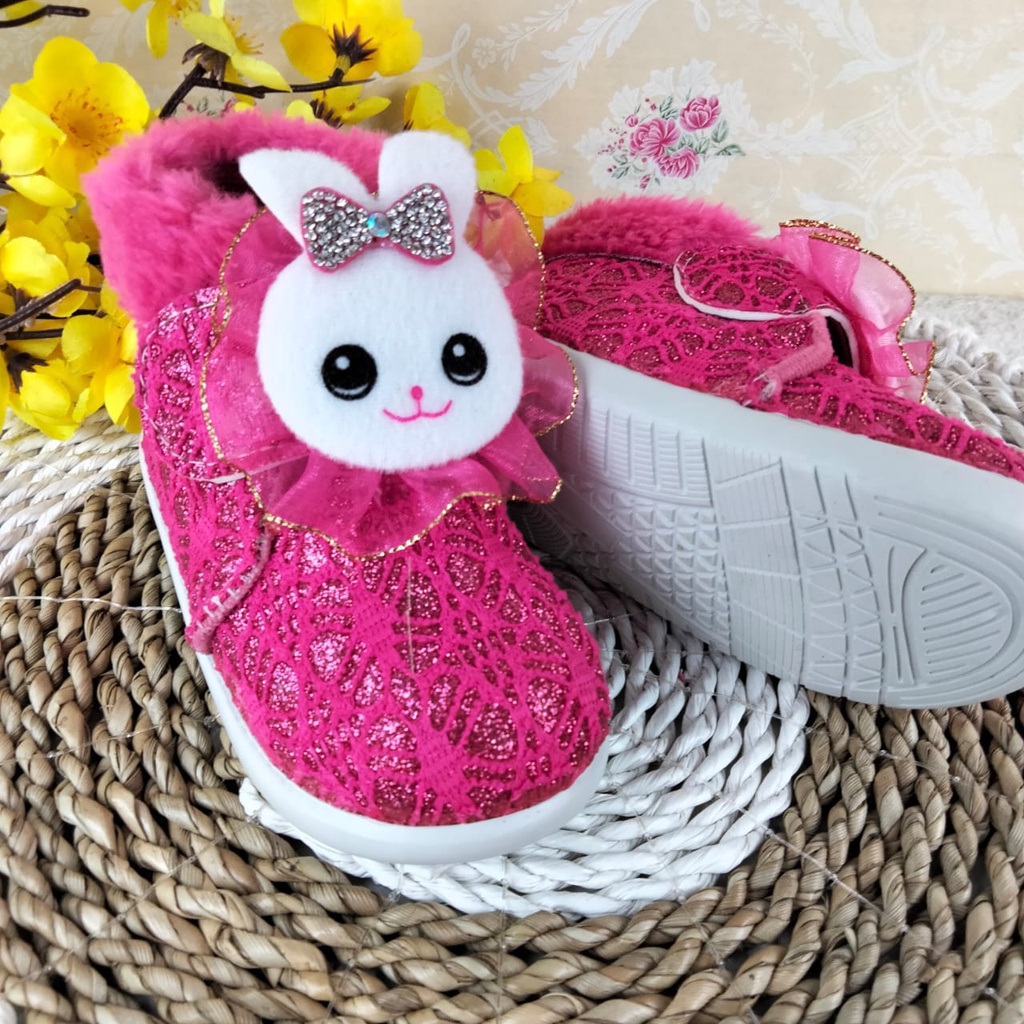 [TAMAN SEPATUKU] SEPATU TRENDY MURAH PESTA BONEKA ANAK BUNYI CIT CIT 1 2 3 TAHUN FAX24