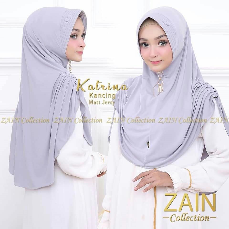 JILBAB KHIMAR KATRINA KANCING KERUT KANAN KIRI HIJAB BERGO KERUDUNG ZAIN RELITI INSTANT SYARI MURAH-2