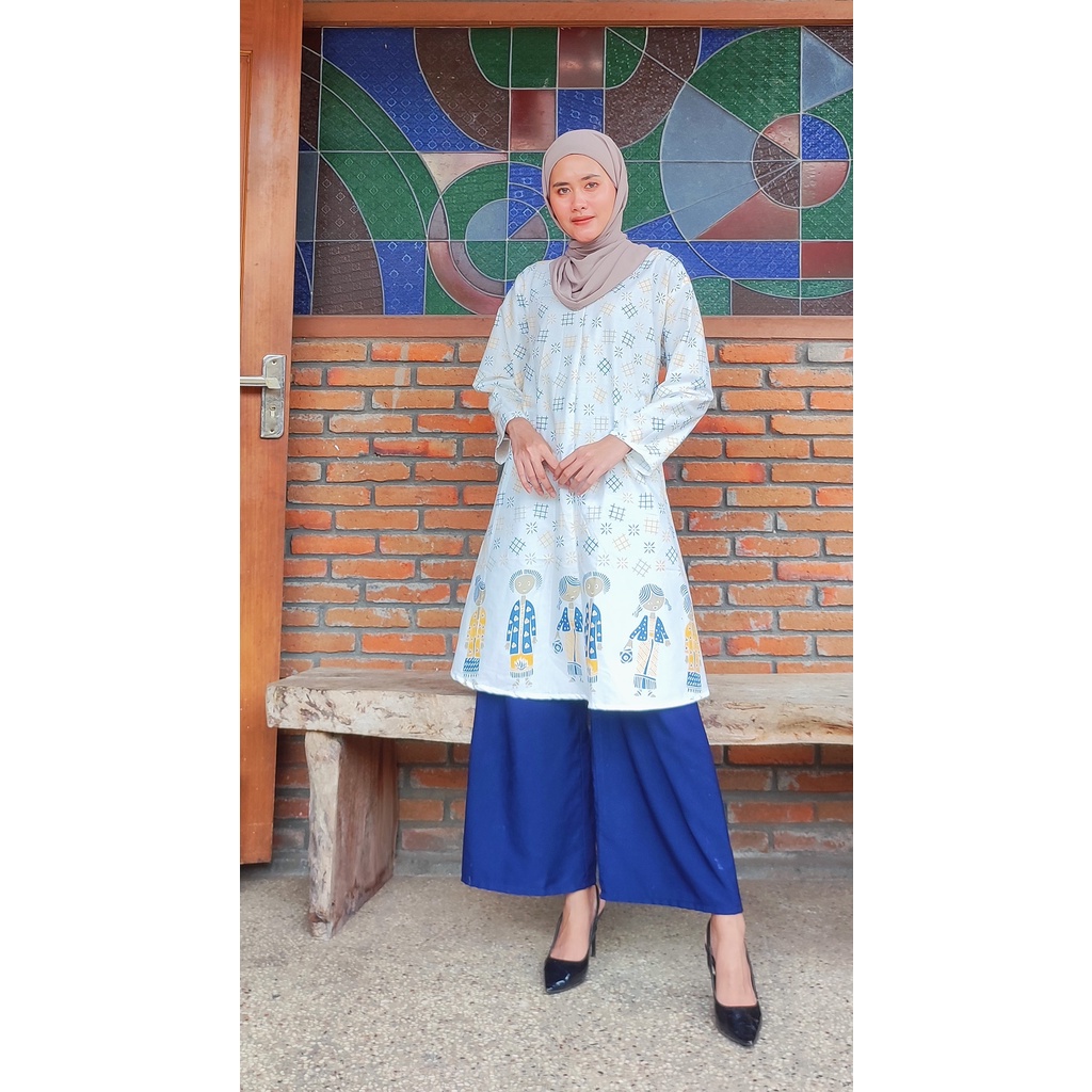 TUNIK BATIK BU TEJO // TUNIK BATIK MURAH // ATASAN BATIK WANITA