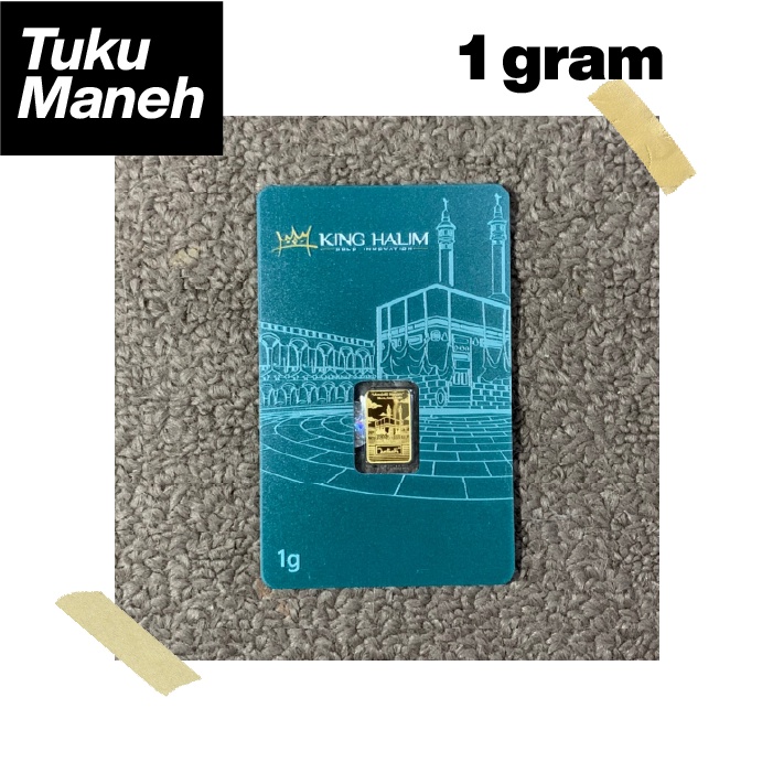 NEW BARU promo King Halim Kabah 1 gr Logam Mulia / KH LM Ka'bah Kakbah 1gr Gram