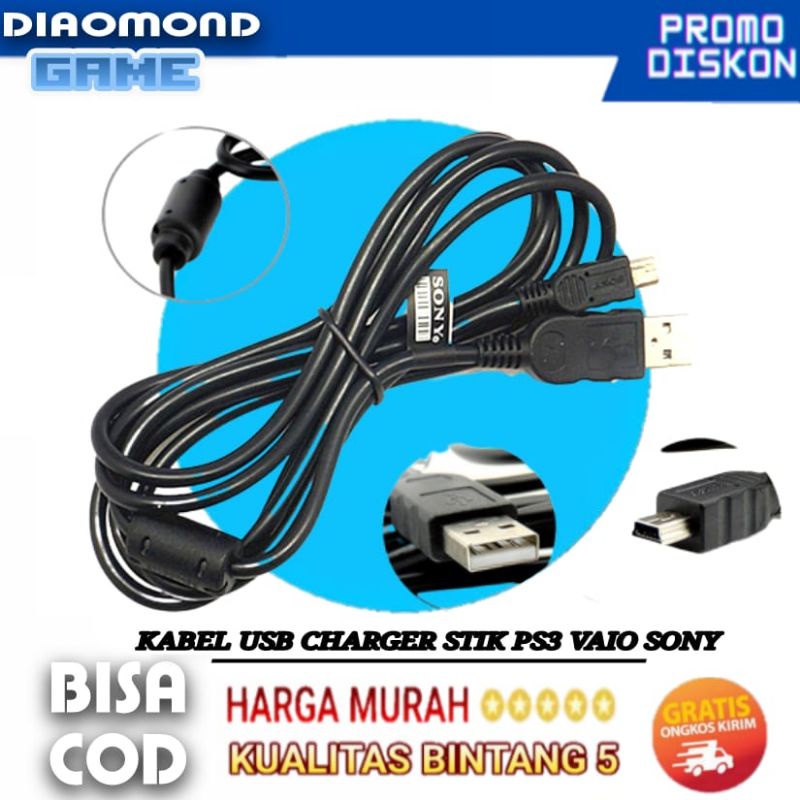 KABEL USB STIK PS3 / KABEL CASAN STICK PS3 / KABEL CHARGER STIK PS3