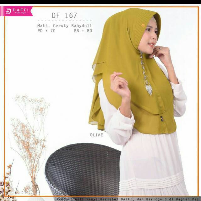 DF 158 Olive  Ori Daffi Hijab