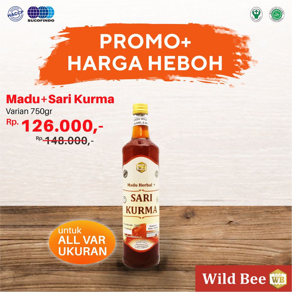 

Madu Kurma /Madu Herbal Murni Wild Bee